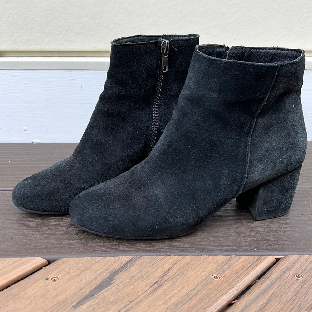 Steve Madden Holster Bootie Black Suede Size 6.5M - Picture 3 of 12
